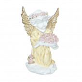 Сувенир Ангел с чашей с цветами (Гипс)