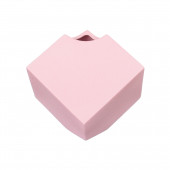Ваза настольная Куб, розовая