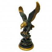 Сувенир Орёл №8, зелёный мрамор (Гипс)