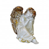 Сувенир Ангел-мечтатель, античное золото (Гипс)