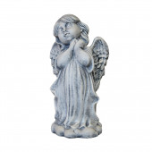 Сувенир Ангел-девочка, камень серый (Гипс)