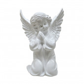 Сувенир Ангел-крылатик средний, белый (Гипс)