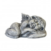 Сувенир Ангел на подушечке, камень серый (Гипс)