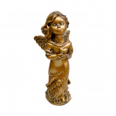 Сувенир Ангелок с сердцем, бронза (Гипс)