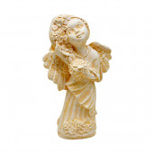 Сувенир Ангелок танцующий, камень слоновая кость (Гипс)