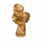 Сувенир Ангелок танцующий, бежевый с золотом (Гипс)
