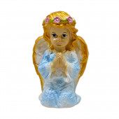 Сувенир Ангелок молящийся, цветная задувка (Гипс)