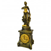 Сувенир гипсовый Часы №3 Фемида, чёрно-золотая (Гипс)
