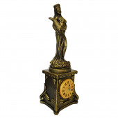Сувенир гипсовый Часы №4 Фортуна, золотая (Гипс)