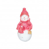 Сувенир гипсовый Снеговик-мини с фонарём (Гипс)