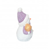 Сувенир гипсовый Снеговик-мини с шариком (Гипс)