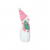 Сувенир гипсовый Снеговик-мини с ёлкой (Гипс)