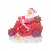 Сувенир гипсовый Санта на мотоцикле малый (Гипс)