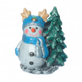 Сувенир Снеговик с елкой (Гипс)