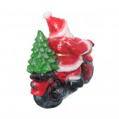Сувенир гипсовый Санта на мотоцикле большой (Гипс)