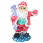 Сувенир гипсовый Санта с лыжами (Гипс)