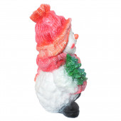 Сувенир гипсовый Снеговик с ёлкой (Гипс)