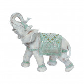 Сувенир Слон индийский большой, затирка (цвета в ассортименте) (Гипс)