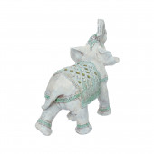Сувенир Слон индийский большой, затирка (цвета в ассортименте) (Гипс)