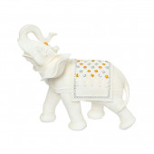 Сувенир Слон индийский большой, слон.кость (цвета в ассортименте) (Гипс)