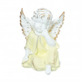 Сувенир Ангел мечтающий большой, стразы (110) (Гипс)