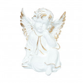 Сувенир Ангел мечтающий большой, золото (110) (Гипс)