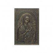 Сувенир Икона Дева Мария и Иисус, римское золото (Гипс)