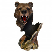 Сувенир-подставка для бутылки Медведь №7, водная краска (Гипс)