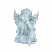 Сувенир Ангел мечтающий большой, камень (Гипс)