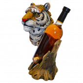 Сувенир-подставка для бутылки Тигр №4, водная краска (Гипс)
