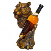 Сувенир-подставка для бутылки Тигр №4, медь (Гипс)