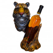 Сувенир-подставка для бутылки Тигр №4, цветная (Гипс)