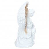 Сувенир Ангел Мария, белый с золотом (Гипс)