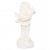 Сувенир Ангел Девочка с полотном, песочный (Гипс)
