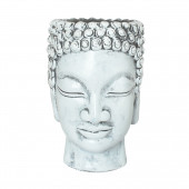 Сувенир-кашпо Голова Будды большая, камень (Гипс)