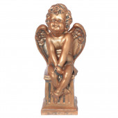 Сувенир Ангел на колонне, бронза (Гипс)
