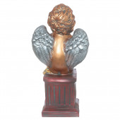 Сувенир Ангел на колонне, цветная бронза (Гипс)