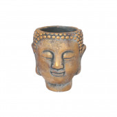 Сувенир-кашпо Голова Будды малая, золото на камне (Гипс)