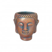 Сувенир-кашпо Голова Будды малая, состаренная бронза (Гипс)