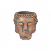 Сувенир-кашпо Голова Будды малая, состаренная медь (Гипс)