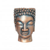 Сувенир-кашпо Голова Будды большая, медь (Гипс)