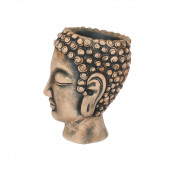Сувенир-кашпо Голова Будды большая, рыжий камень (Гипс)