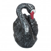 Сувенир Лебедь огромный, чёрный (Гипс)