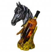 Сувенир подставка для бутылки Лошадь №14, цветная (Гипс)