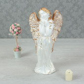 Сувенир Ангел с птицей, античный (Гипс)