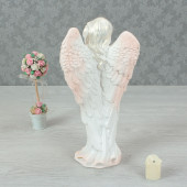 Сувенир Ангел с птицей, цветная задувка (цвета в ассортименте) (Гипс)
