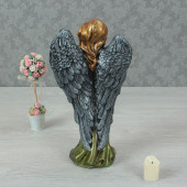 Сувенир Ангел с птицей, цветная бронза (цвета в ассортименте) (Гипс)