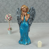 Сувенир Ангел с птицей, цветная бронза (цвета в ассортименте) (Гипс)