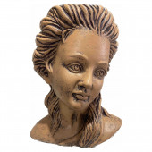 Сувенир-кашпо Голова Греческая Богиня, глина (Гипс)