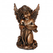 Сувенир Ангел с чашей бронза(08) (Гипс)